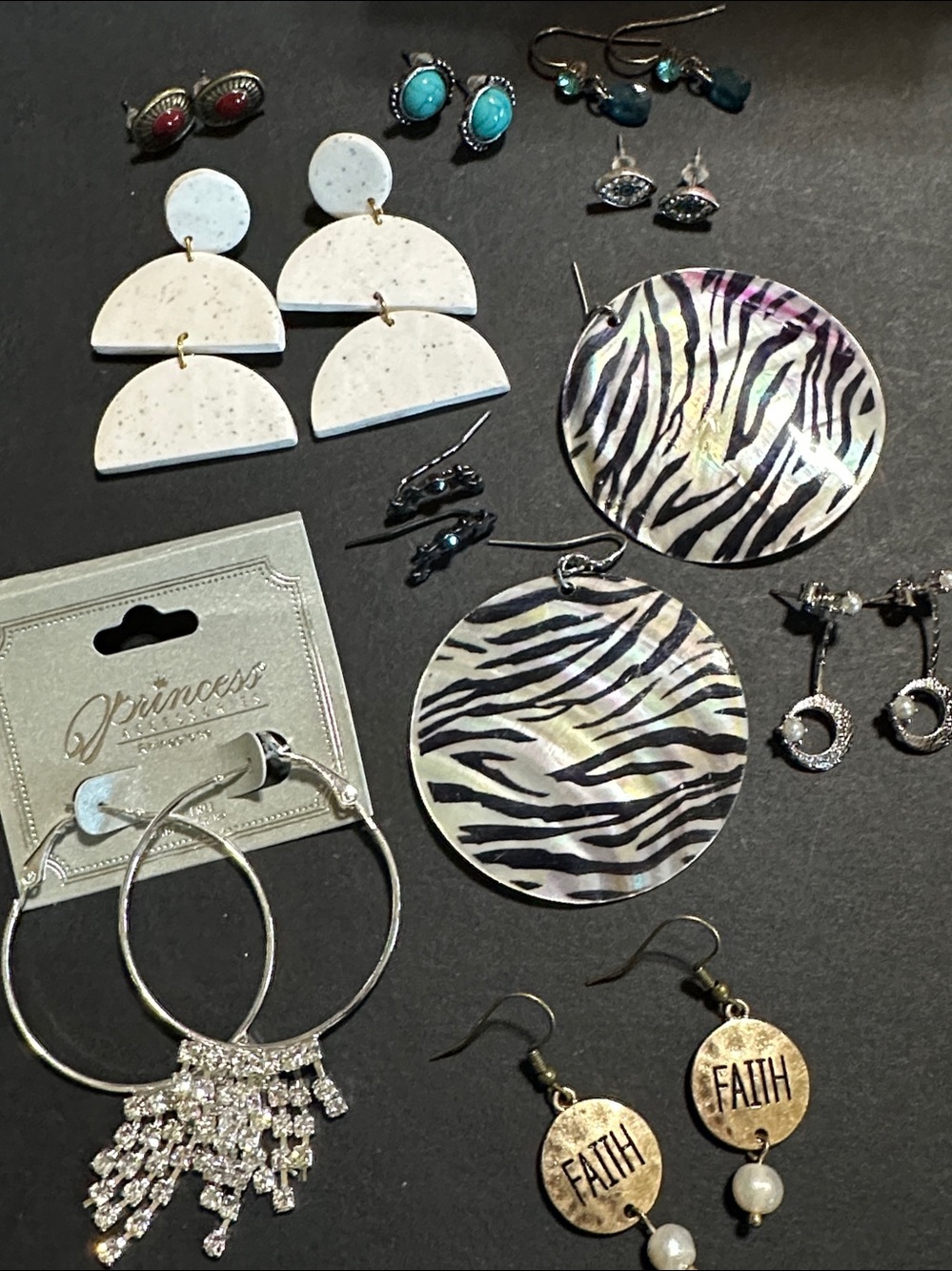 11.  Ten Pair Pierced Earring Bundle